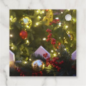 kerstboomversieringen bedankjes labels (Achterkant)