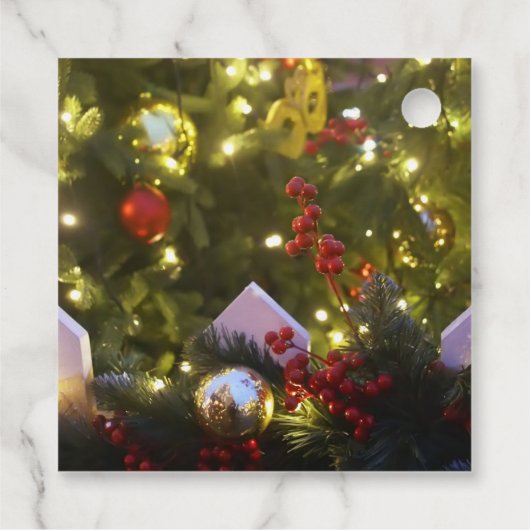 kerstboomversieringen bedankjes labels (Achterkant)