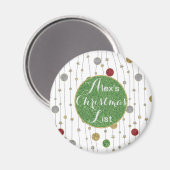 kerstboomversieringen en -sterren magneet (Voorkant / Achterkant)