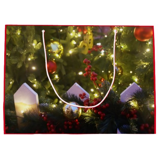 kerstboomversieringen groot cadeauzakje (Achterkant)