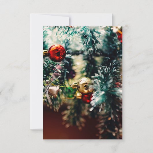 kerstboomversieringen kaart (Voorkant)