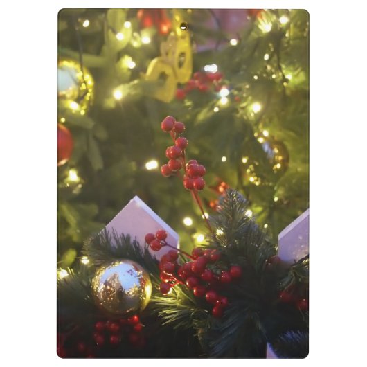 kerstboomversieringen klembord (Achterkant)