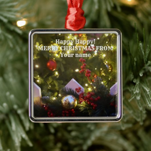 kerstboomversieringen metalen ornament (Boom)