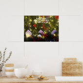kerstboomversieringen poster (Keuken)