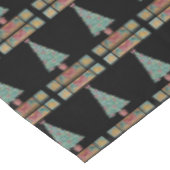 kerstboomversieringen rode bogen zwarte gordels tafelkleed (Gekanteld)