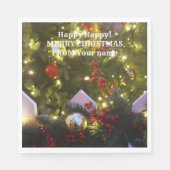 kerstboomversieringen servet (Voorkant)