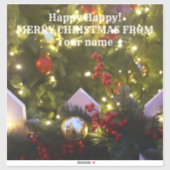 kerstboomversieringen sticker (Vel)