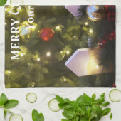 kerstboomversieringen theedoek (Gevouwen)