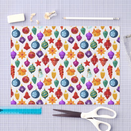 kerstboomversieringen tissuepapier (Craft)