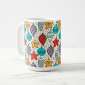  kerstboomversieringen voor feestdagen koffiemok (Voorkant links)