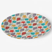  kerstboomversieringen voor feestdagen papieren bordje (Gekanteld)