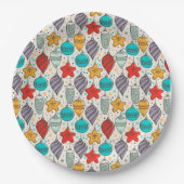  kerstboomversieringen voor feestdagen papieren bordje (Voorkant)