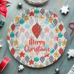 kerstboomversieringen voor feestdagen papieren bordje<br><div class="desc">Vintage kerstboomornamenten en vrolijk kerstfeest (of een andere groet die u kiest) op papieren borden in 2 formaten - 7 en 9 inch complimenteren uw feestdag of kerstfeest. MATCHING servetten,  cadeautassen,  uitnodigingen,  stickers,  fotokaarten en nog veel meer in onze winkel.</div>