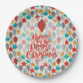  kerstboomversieringen voor feestdagen papieren bordje (Voorkant)