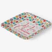  kerstboomversieringen voor feestdagen papieren bordje (Gebogen)