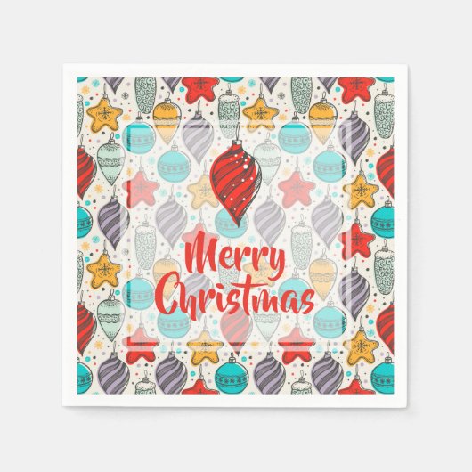  kerstboomversieringen voor feestdagen servet (Voorkant)