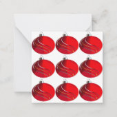 kerstboomversierkaart notitiekaartje (Voorkant)