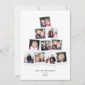 kerstboomvierkant Kinder fotocollage Feestdagenkaart (Voorkant)