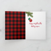 kerstboomvlieg op touw kaart (Binnen)