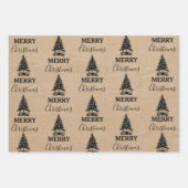 kerstboomvloek voor vrolijk kerstfeest inpakpapier vel (Voorkant 2)