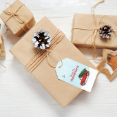  kerstboomvlokken Feestdagen met sneeuwvlokken Cadeaulabel