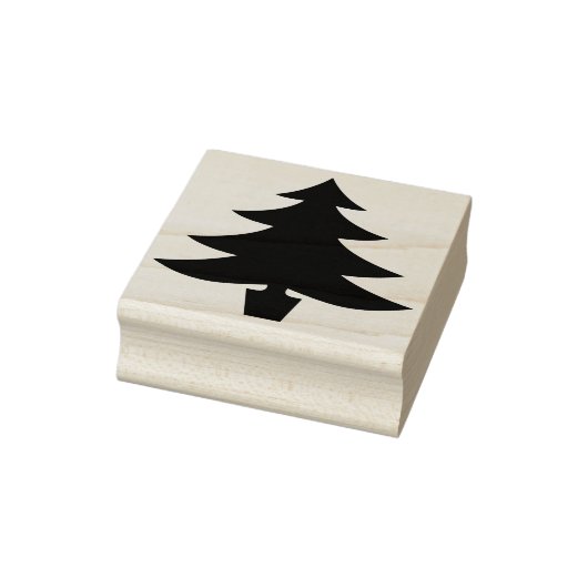 kerstboomvorm rubberstempel (Stempel)