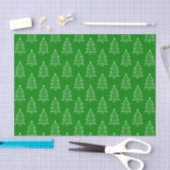 Kerstboomvormig groen achtergrondpapier tissuepapier (Craft)