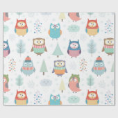 kerstboomvrienden | Festive Ownership | Cute Festi Cadeaupapier (Vlak)