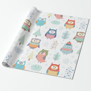 kerstboomvrienden   Festive Ownership   Cute Festi Cadeaupapier