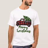 kerstboomwagen t-shirt (Voorkant)
