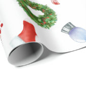 kerstboomwagen | Vakantiepatroon Cadeaupapier (Rol Hoek)