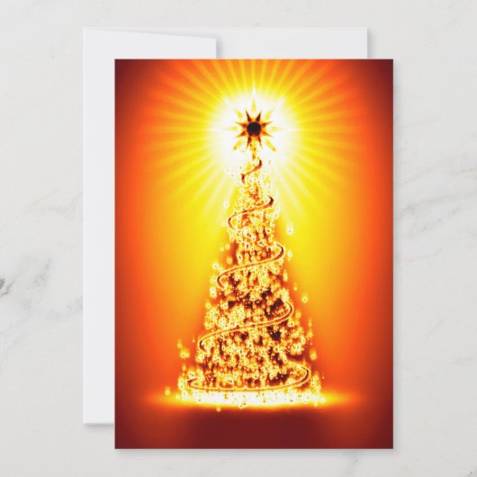 kerstboomwenskaart feestdagenkaart (Voorkant)