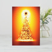 kerstboomwenskaart feestdagenkaart (Staand voorkant)