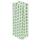 kerstboomwijn wijn cadeautas (Achterkant Gekanteld)