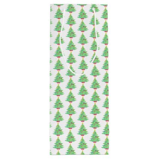 kerstboomwijn wijn cadeautas (Achterkant)
