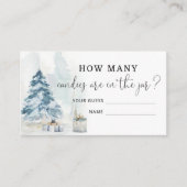 kerstboomwinter: hoeveel snoepjes kaart (Voorkant)