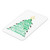 kerstboomwoorden magneet (Linkerzijde)