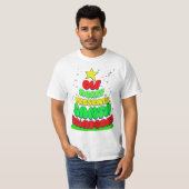 kerstboomwoorden t-shirt (Voorkant volledig)