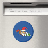 kerstboomwortel met Ax en Snowy Pine Tree Magneet (Insitu (Vaatwasser))