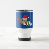 kerstboomwortel met Ax en Snowy Pine Tree Reisbeker (Center)