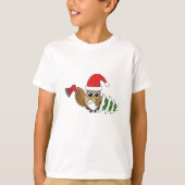 kerstboomwortel met Ax en Snowy Pine Tree T-shirt (Voorkant)