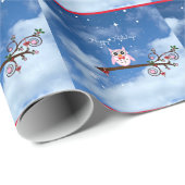 kerstboomwortel met schattig en kleurrijk vakantie cadeaupapier (Rol Hoek)