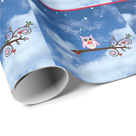 kerstboomwortel met schattig en kleurrijk vakantie cadeaupapier (Rol Hoek)