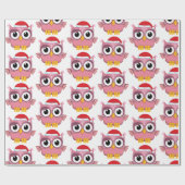 kerstboomwortel (roze) cadeaupapier (Vlak)