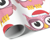 kerstboomwortel (roze) cadeaupapier (Rol Hoek)