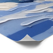 Kerstboot met Goldendoodle Vakantie Poster (Hoek)
