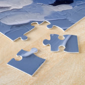Kerstboot voor Corgi-vakantie Legpuzzel (Zijkant)