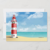 Kerstbootparade met uitnodiging voor de vuurtoren (Achterkant)