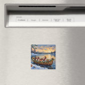 Kerstbootvakantie voor Beagles Magneet (Insitu (Vaatwasser))
