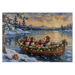 Kerstbootvakantie voor Beagles Snijplank